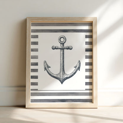 Vintage Coastal Nursery Wall Art Set of 6 Prints