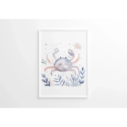 Blue Crab Nursery Wall Art - Print