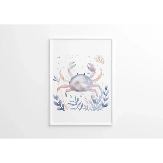 Blue Crab Nursery Wall Art - Print