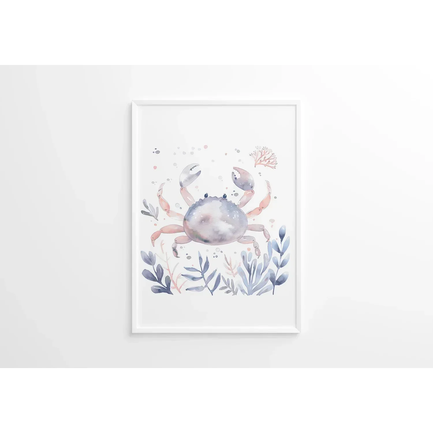 Blue Crab Nursery Wall Art Print - Print