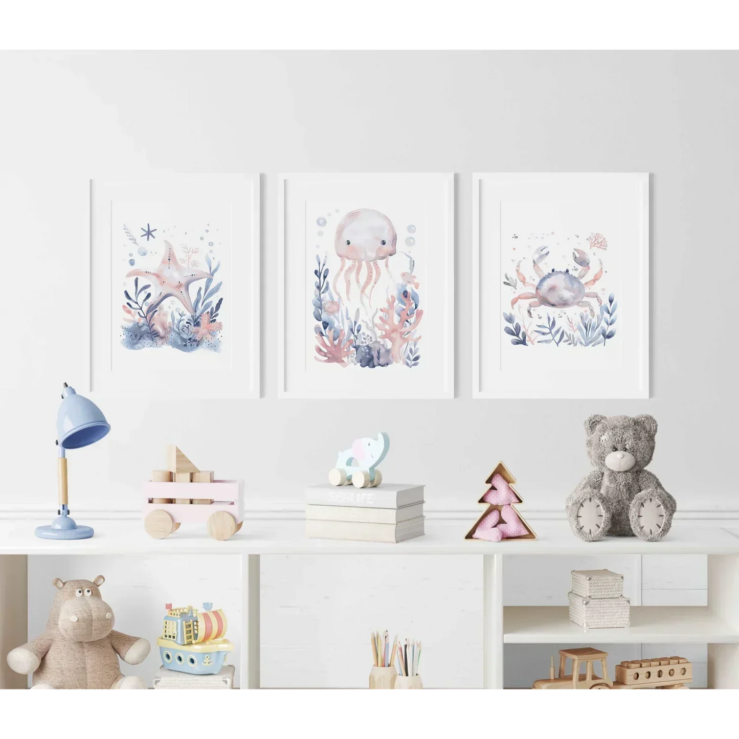 Blue Crab Nursery Wall Art - Print