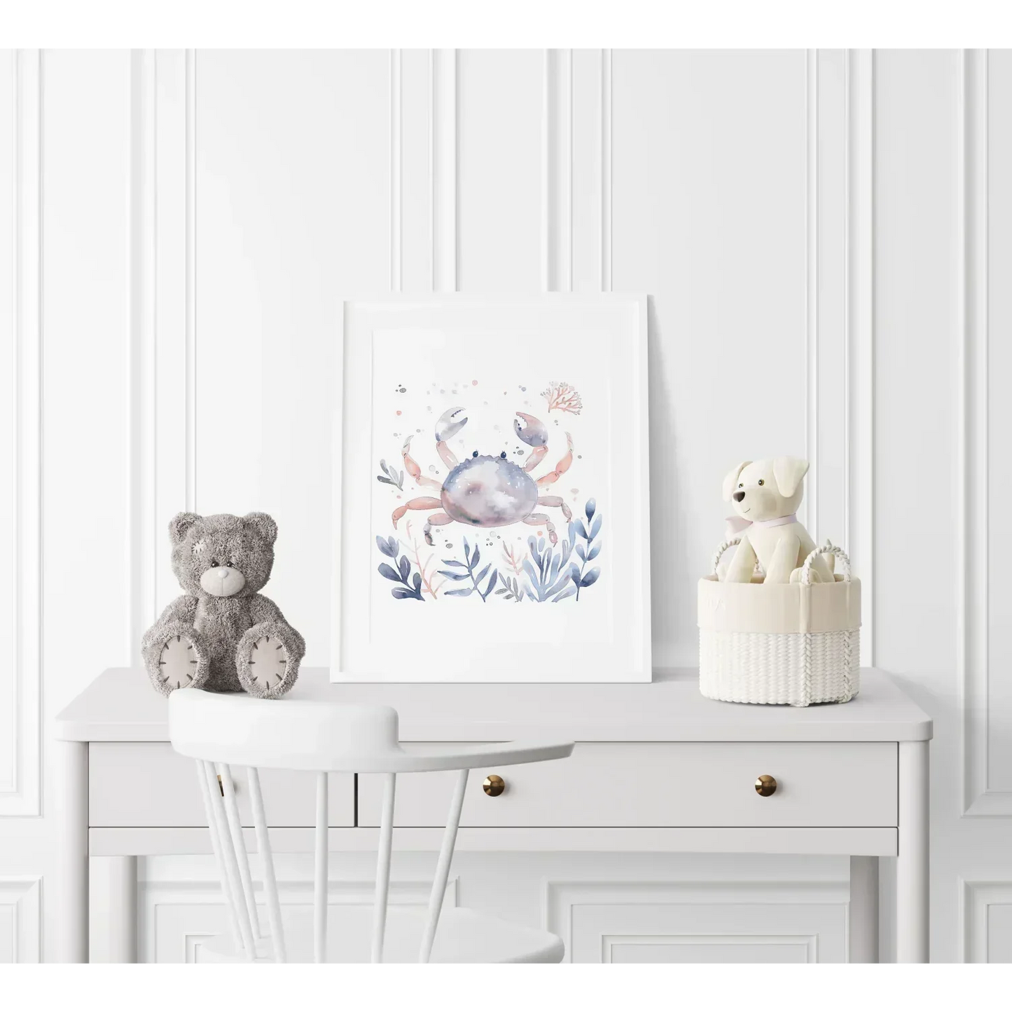 Blue Crab Nursery Wall Art - Print