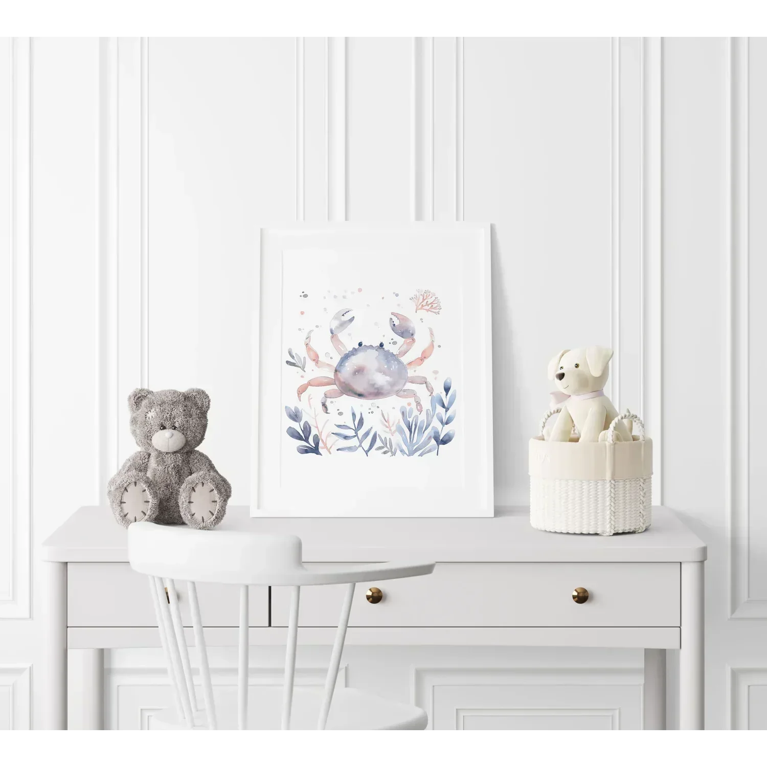 Blue Crab Nursery Wall Art - Print