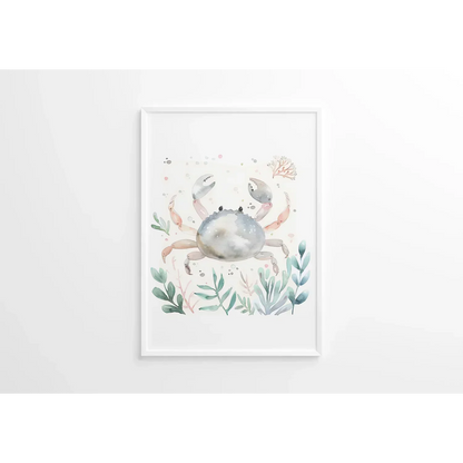 Crab Nursery Wall Art Print - Print