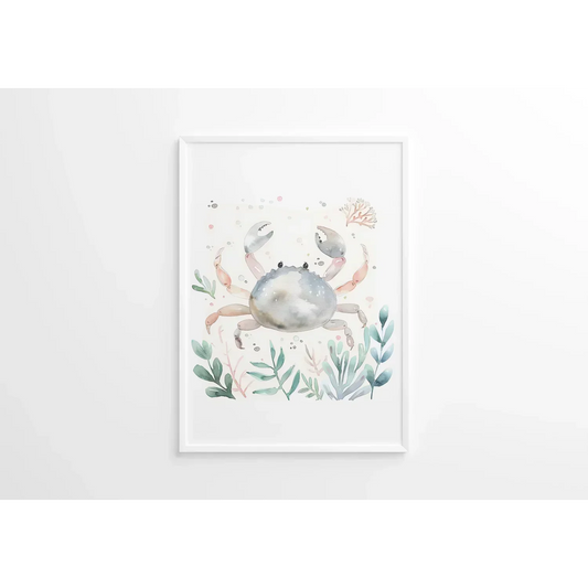 Crab Nursery Wall Art Print - Print