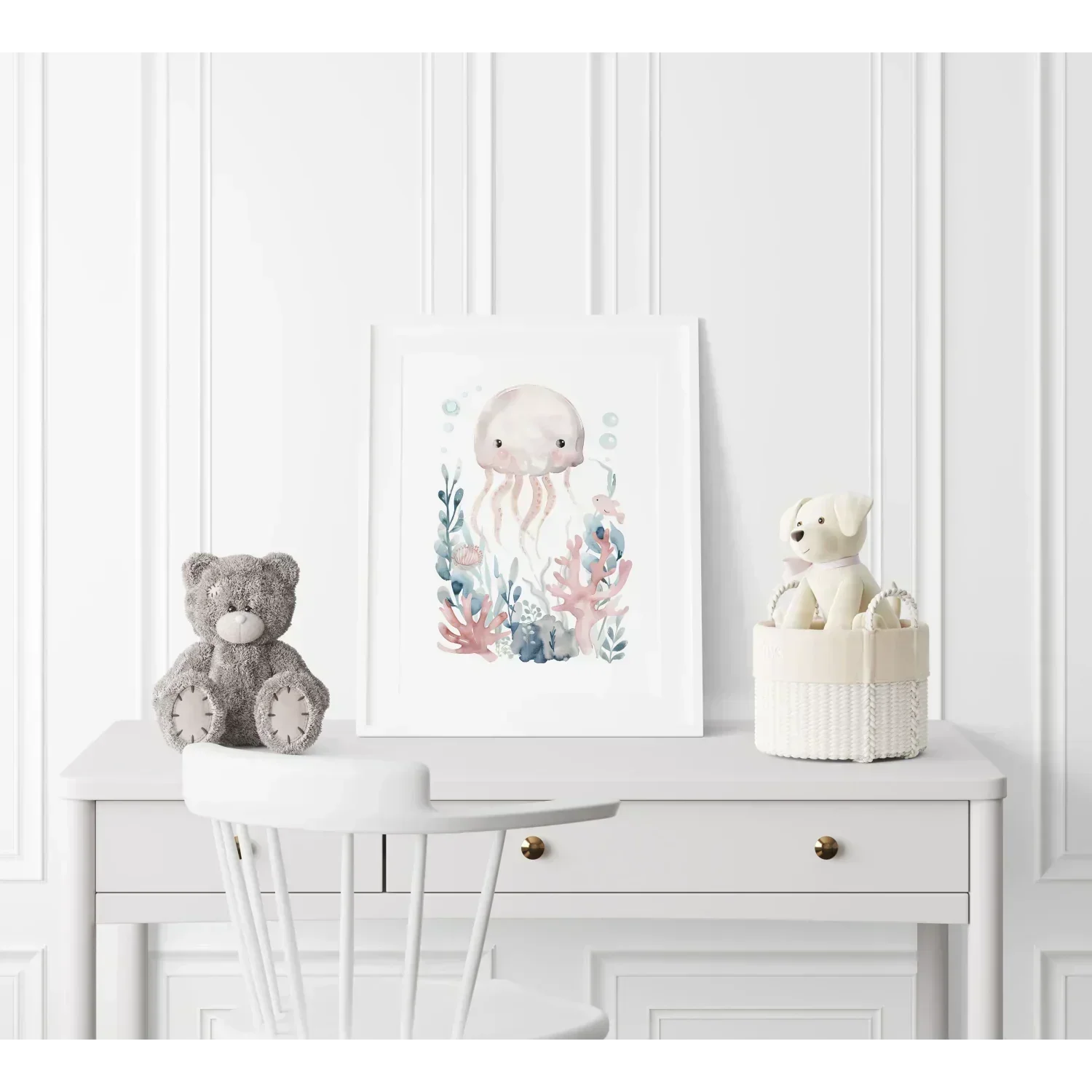 Octopus Nursery Wall Art Print - Print