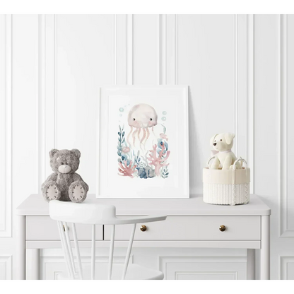 Octopus Nursery Wall Art Print - Print
