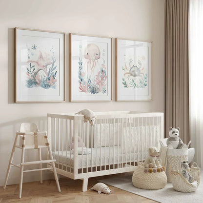 Octopus Nursery Wall Art Print