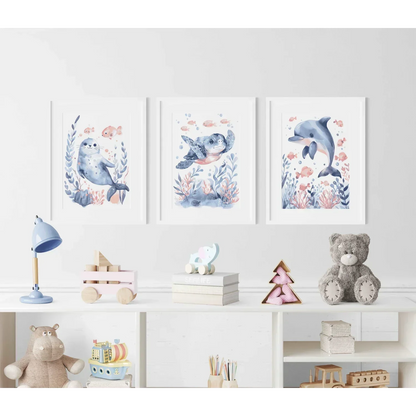 Seal Nursery Wall Art Print