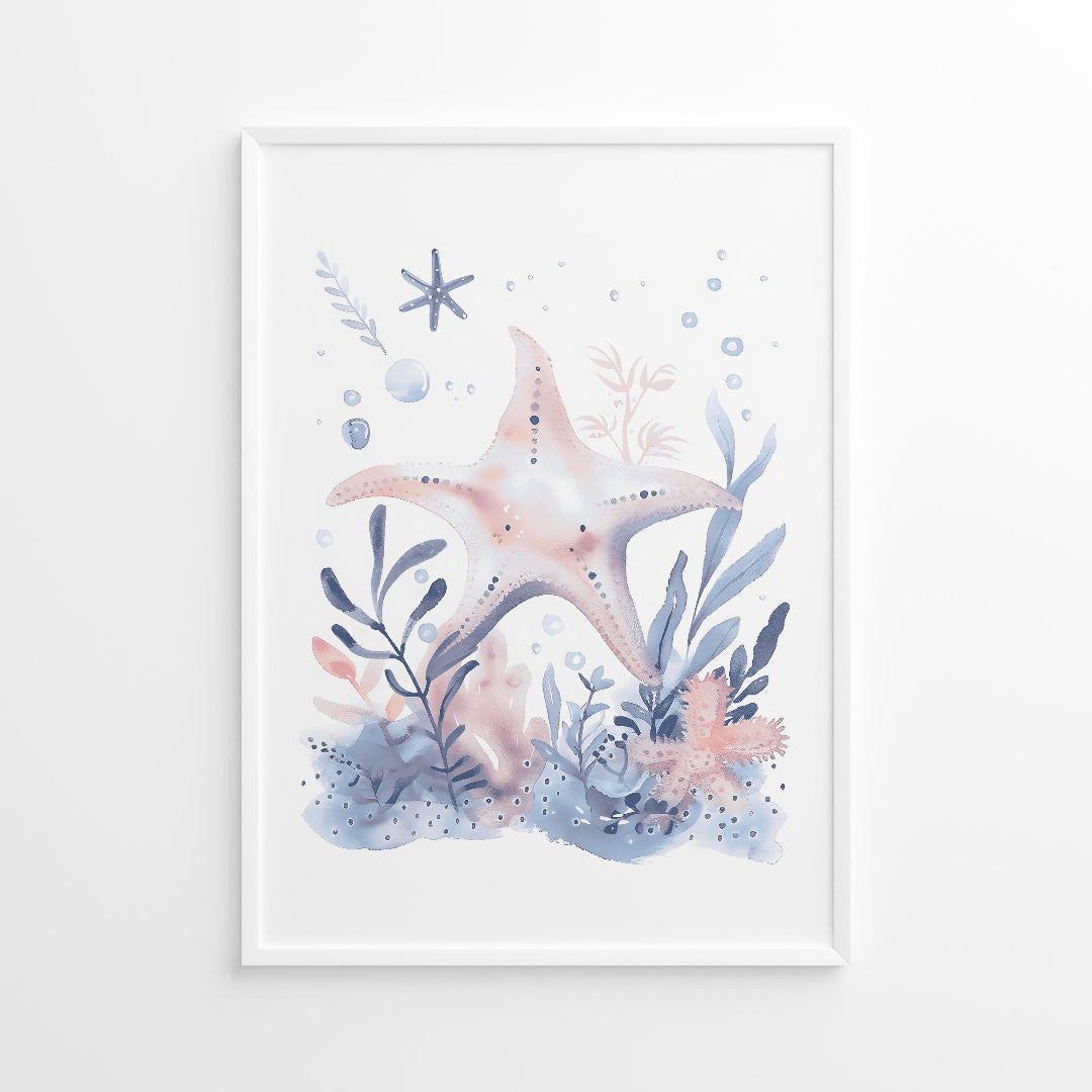 watercolor starfish