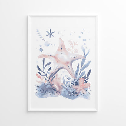 watercolor starfish